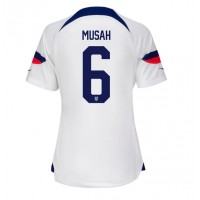 Forenede Stater Yunus Musah #6 Hjemmebanetrøje Dame VM 2022 Kortærmet